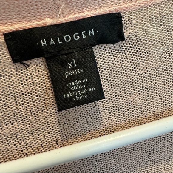Halogen Blush Long Open-Front Cardigan Sweater - Picture 3 of 3